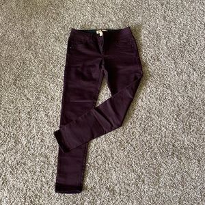 NWOT maroon jeggings